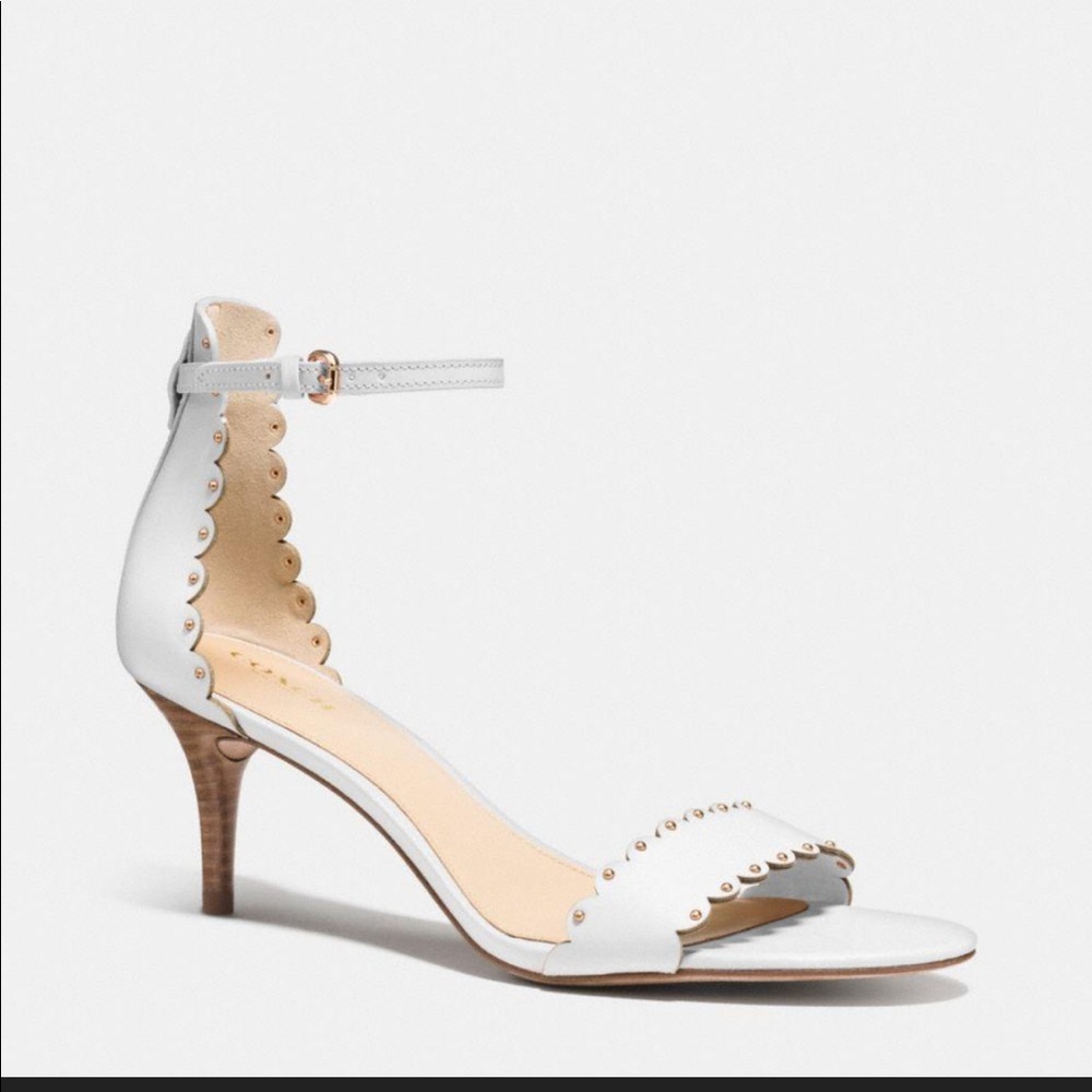 Coach Monica scalloped heel